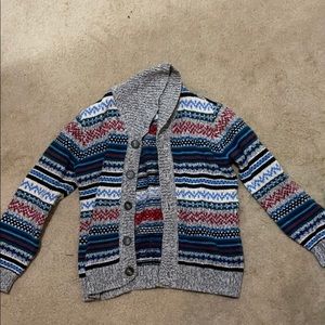 Boys Tea brand Fair Isle Cardigan